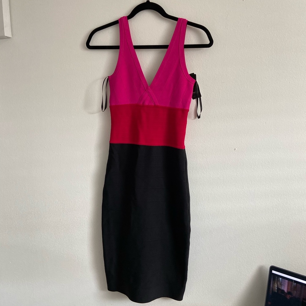 Bebe color block dress